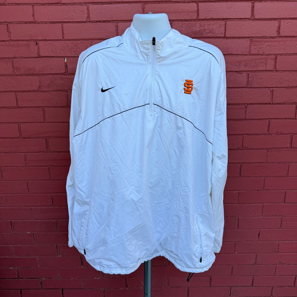 Nike Storm Fit Idaho State University Bengals‎ Pullover Anorak Jacket XXL White